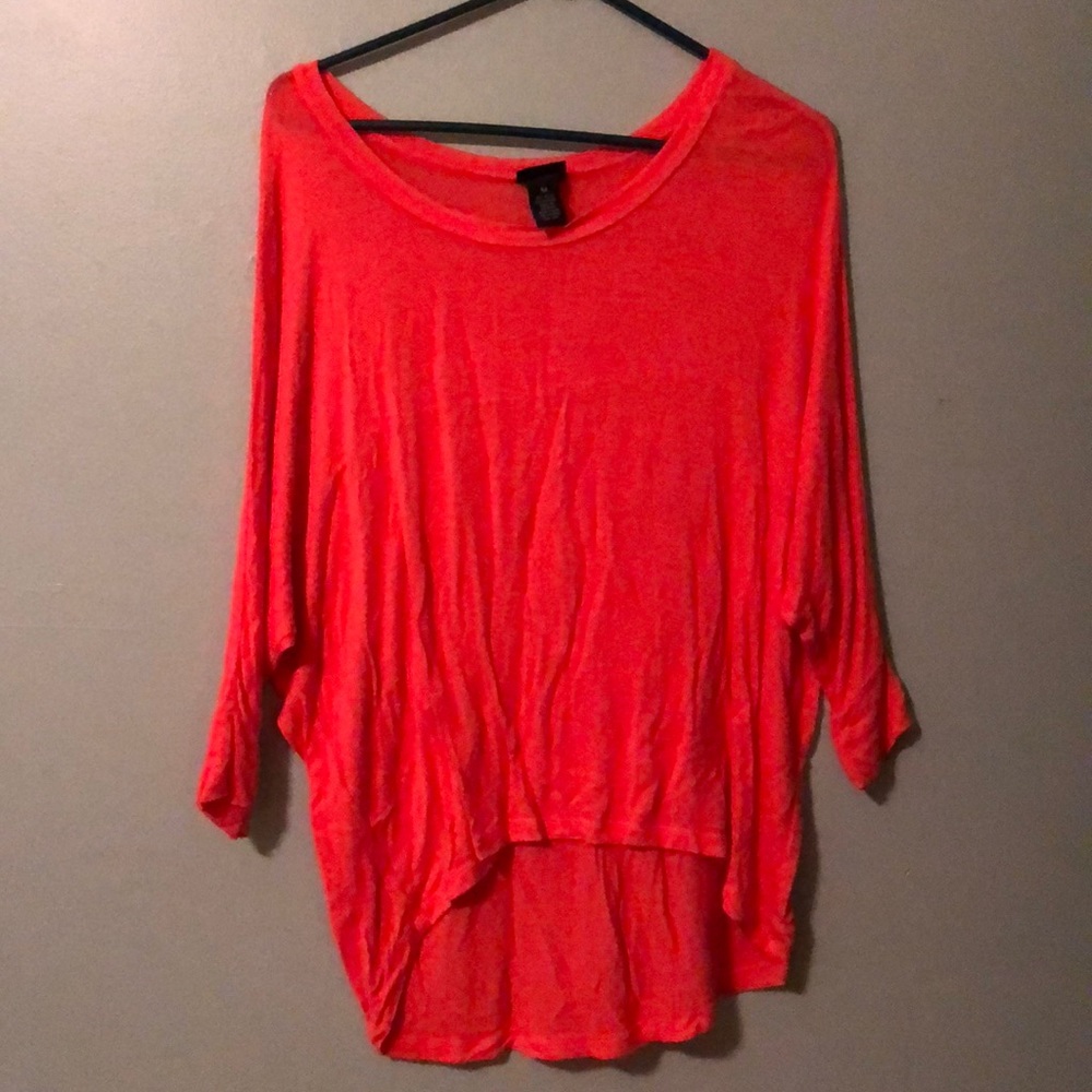 Orange piko style shirt